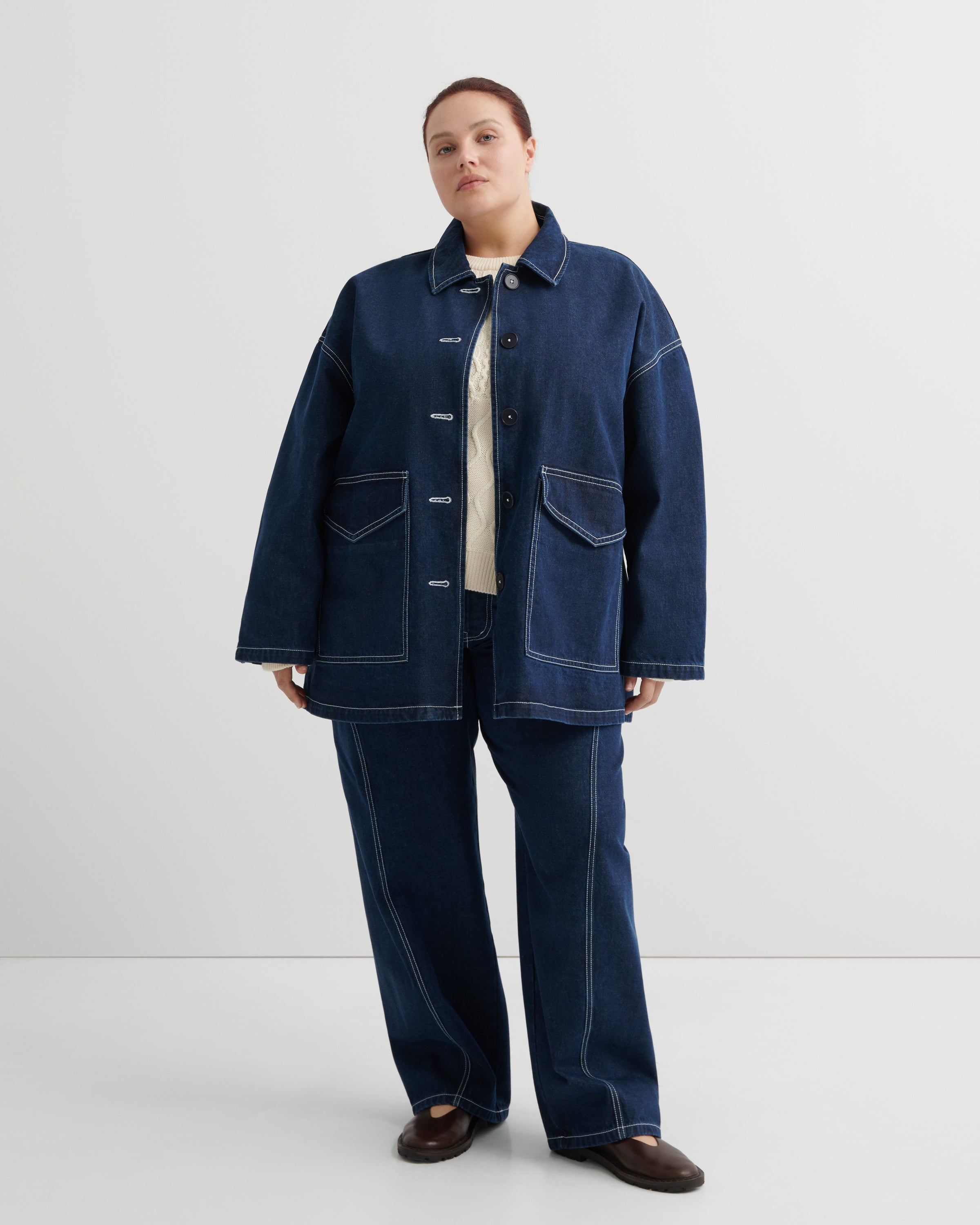 Kowtow Portrait Jacket Indigo Denim