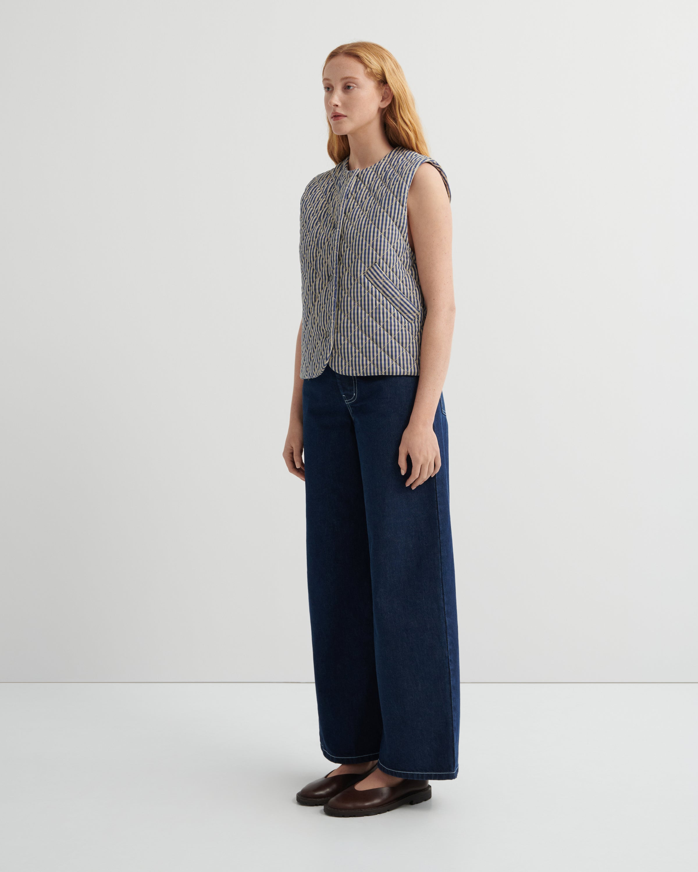 Kowtow Quilter Vest Landscape Check