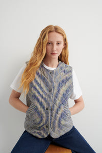 Kowtow Quilter Vest Landscape Check