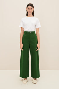 Kowtow Green Denim Sailor Jeans