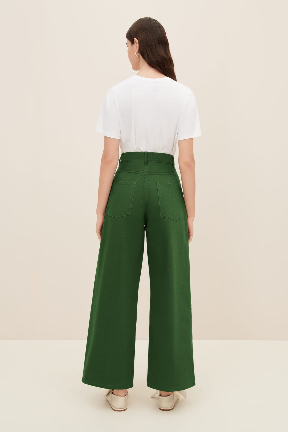 Kowtow Sailor Jeans Green Denim