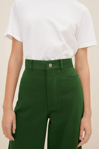 Kowtow Green Denim Sailor Jeans