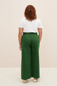 Kowtow Green Denim Sailor Jeans