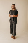 Talamaya Seascape Flow Pant Black Sand