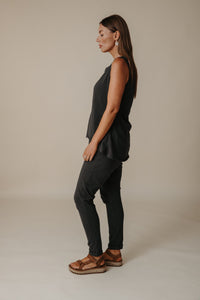 Talamaya Shoreline Breeze Pant Black Sand