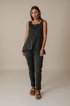 Talamaya Shoreline Breeze Pant Black Sand