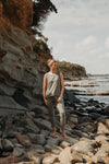 Talamaya Shoreline Singlet Dusty Olive