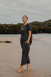 Talamaya Shoreline T-Shirt Black Sand