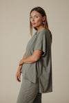 Talamaya Shoreline T-Shirt Dusty Olive