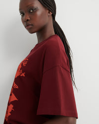 Kowtow Stencil Tee Maroon