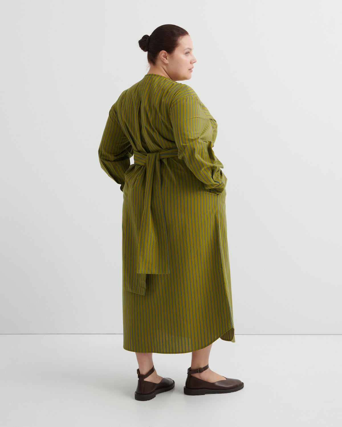 Kowtow Twist Dress Artisan Stripe