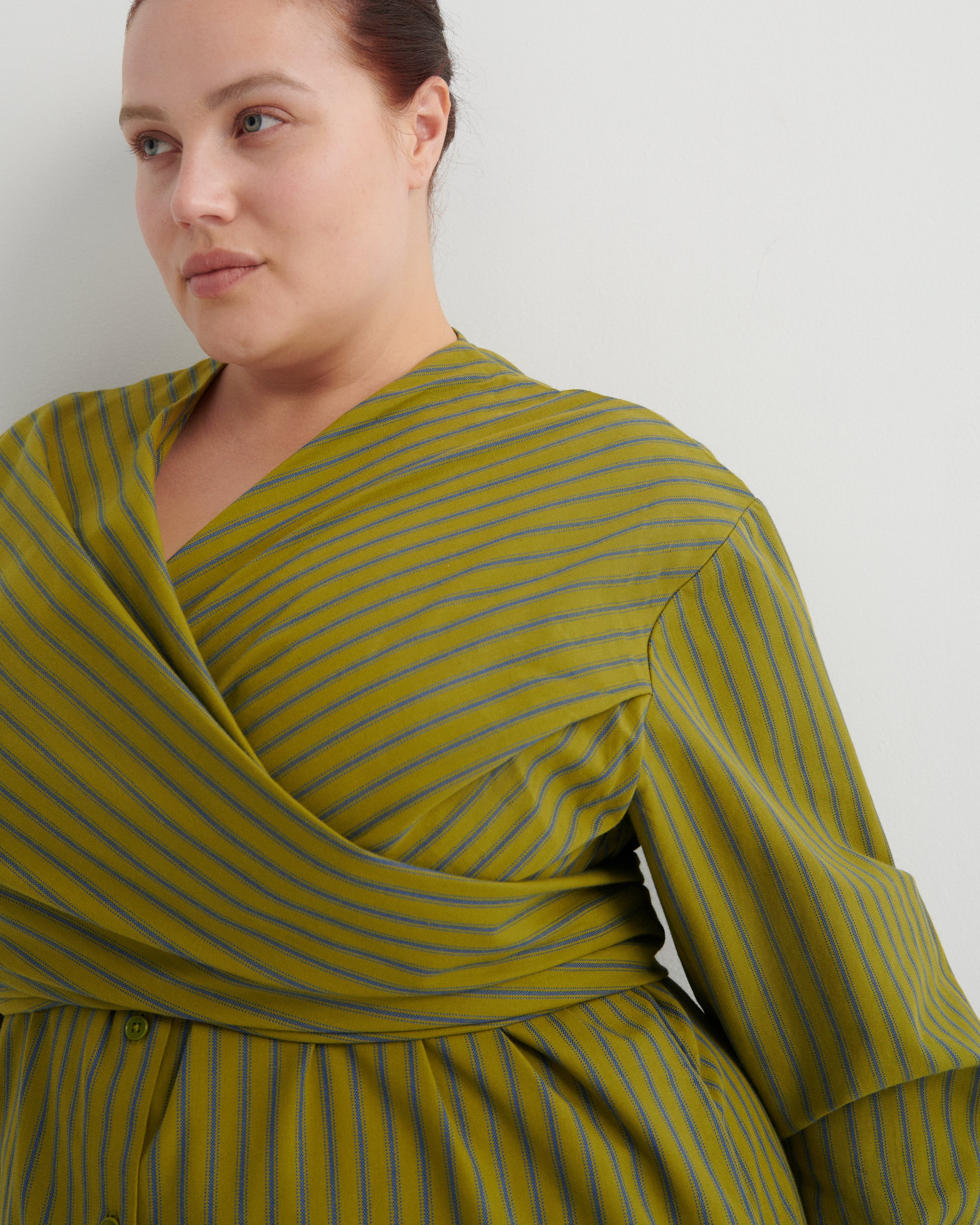 Kowtow Twist Dress Artisan Stripe