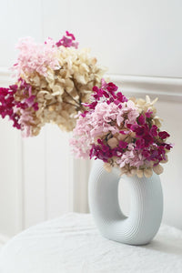 Tiller Ceramic Vase | Classic White