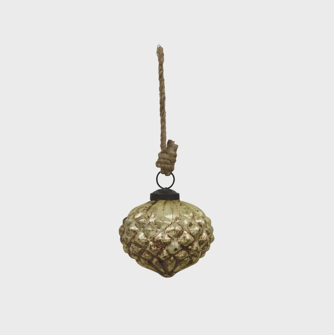 Glass Bauble | Gold Onion