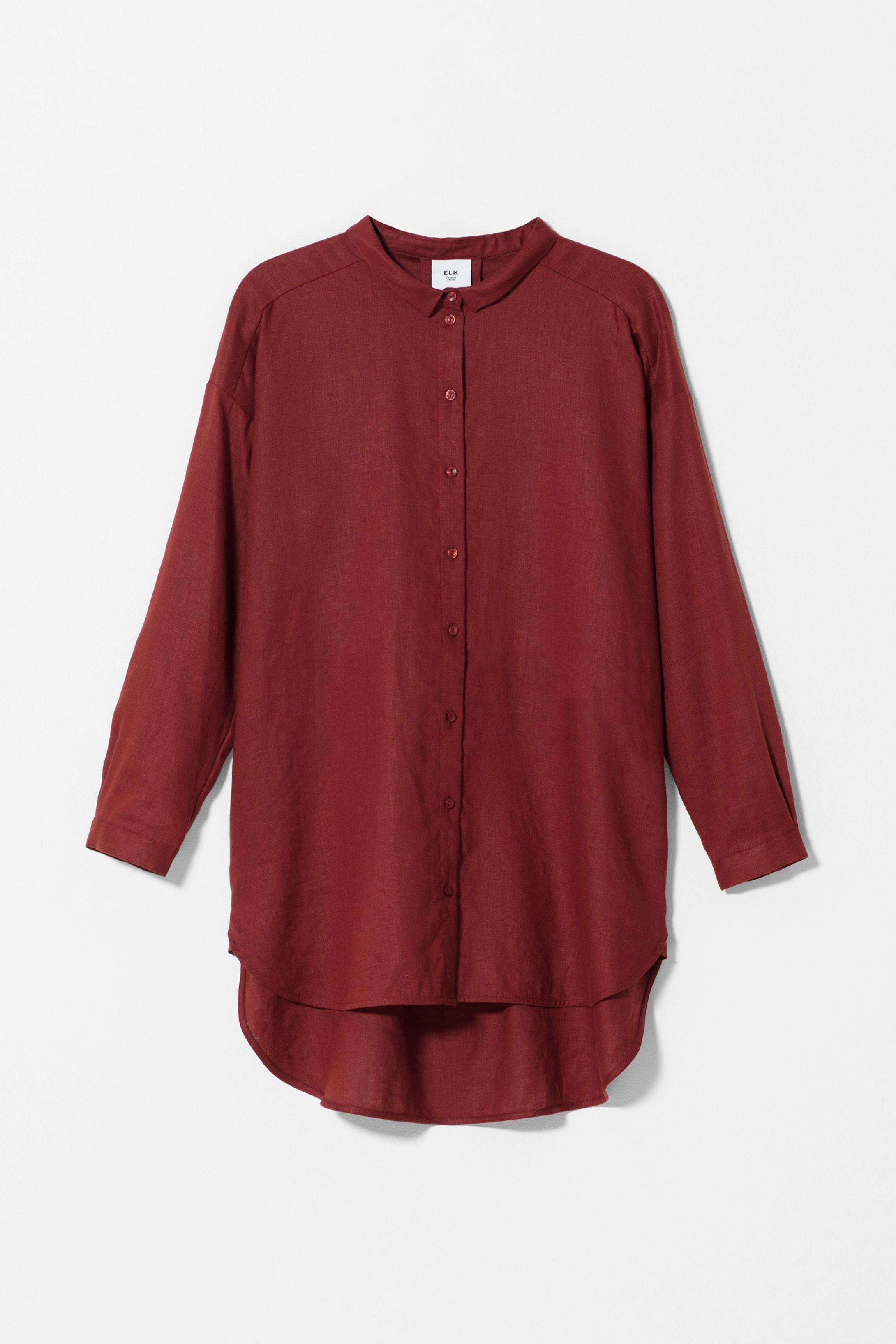Elk Yenna Linen Shirt Red