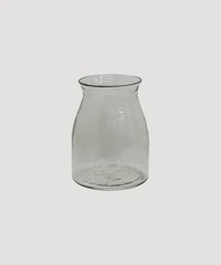 Glass Dappled Flute Vase